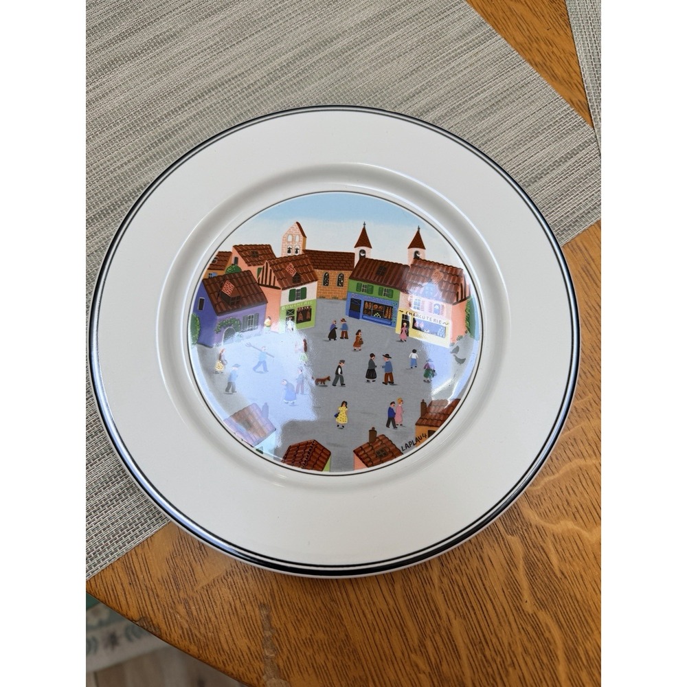 Villeroy & Boch Design Naïf Village Scene 8" Plate Excellent